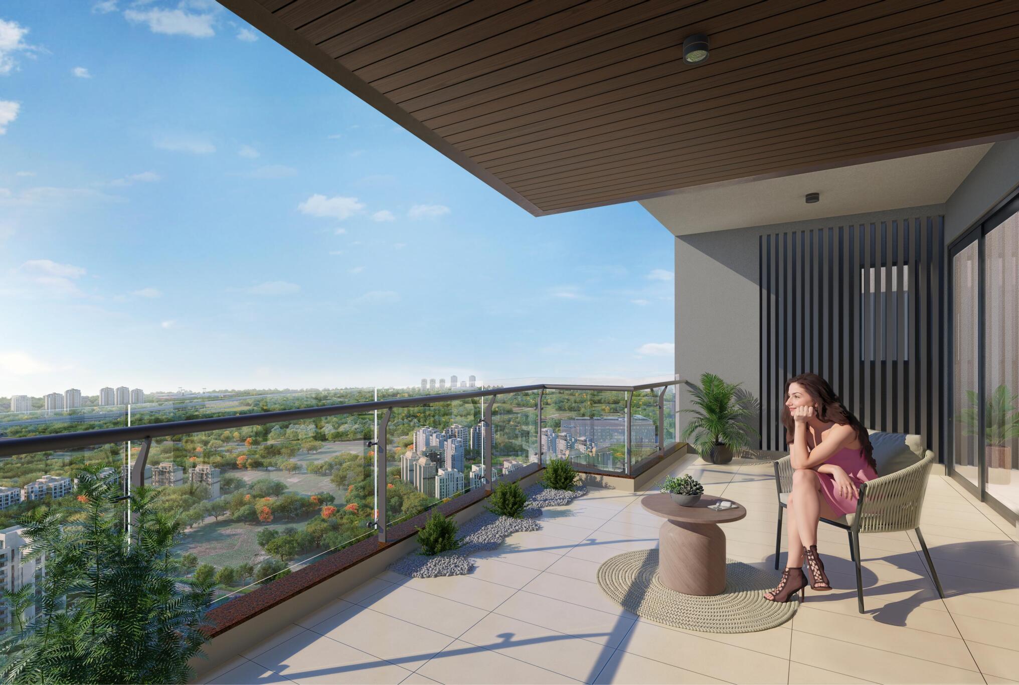 Twin Horizon Balcony View Grow Yug Capital